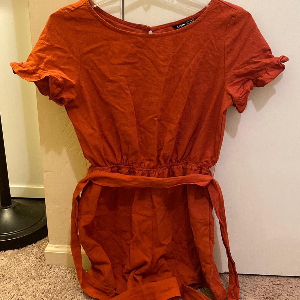 SHEIN Burnt Orange Romper